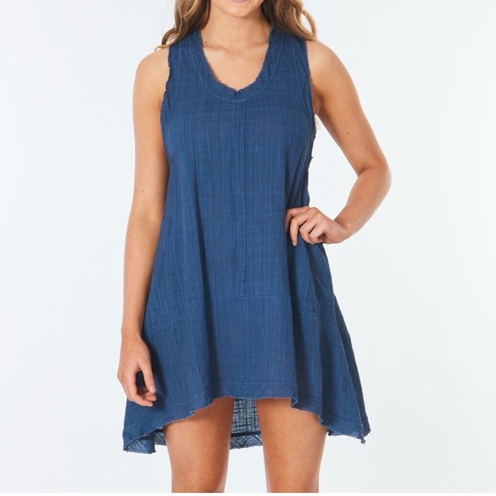 RIP CURL Cover-Up Dress in Mid Blue CLASSIC SURF,
Size Small